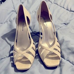 Anne Klein bone color high heels
